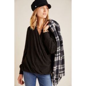 NWT ANTHROPOLOGIE Rafela Hacci Surplice Top